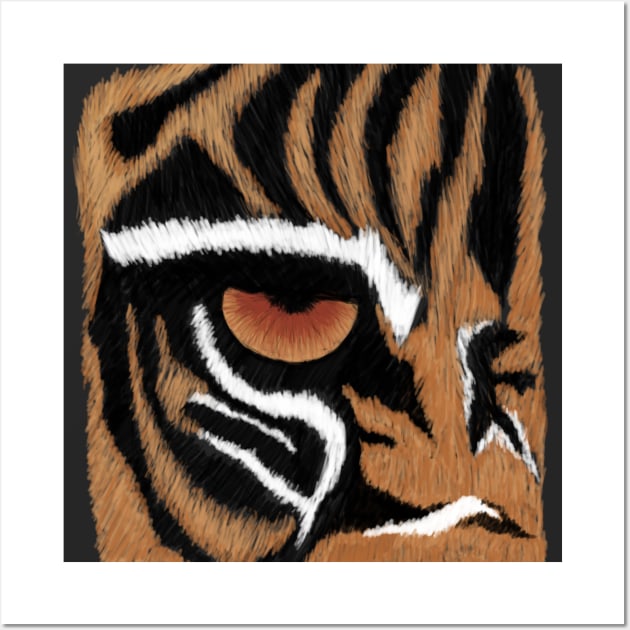 The Eye of the Tiger Wall Art by Colorana